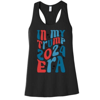 Retro Trump 2024 Era Graphic Women's Racerback Tank