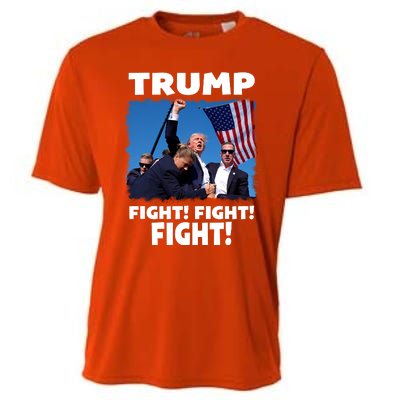 Retro Trump 2024 Fight Cooling Performance Crew T-Shirt