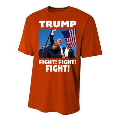 Retro Trump 2024 Fight Performance Sprint T-Shirt