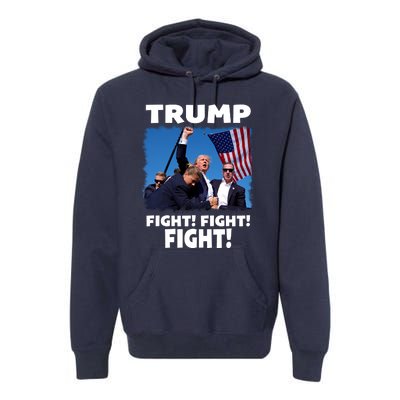 Retro Trump 2024 Fight Premium Hoodie