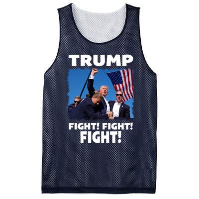 Retro Trump 2024 Fight Mesh Reversible Basketball Jersey Tank