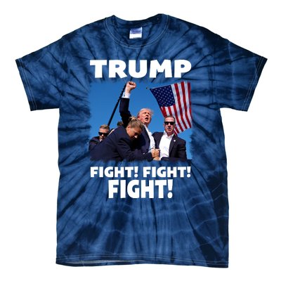 Retro Trump 2024 Fight Tie-Dye T-Shirt