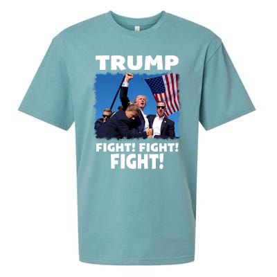 Retro Trump 2024 Fight Sueded Cloud Jersey T-Shirt