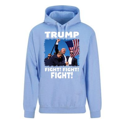 Retro Trump 2024 Fight Unisex Surf Hoodie