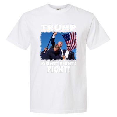 Retro Trump 2024 Fight Garment-Dyed Heavyweight T-Shirt