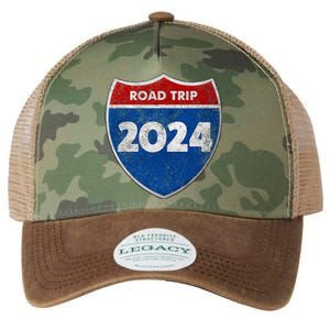 Road Trip 2024 Sign Matching Family Group Legacy Tie Dye Trucker Hat