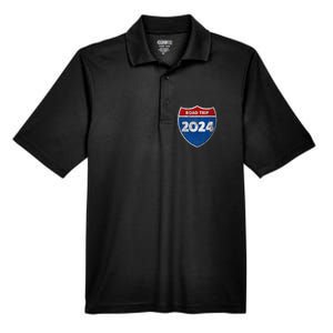 Road Trip 2024 Sign Matching Family Group Men's Origin Performance Pique Polo