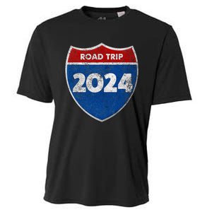 Road Trip 2024 Sign Matching Family Group Cooling Performance Crew T-Shirt