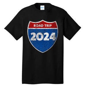 Road Trip 2024 Sign Matching Family Group Tall T-Shirt