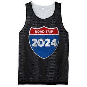 Road Trip 2024 Sign Matching Family Group Mesh Reversible Basketball Jersey Tank