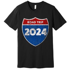 Road Trip 2024 Sign Matching Family Group Premium T-Shirt