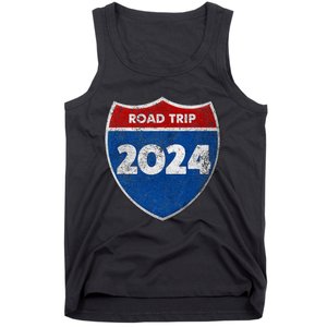 Road Trip 2024 Sign Matching Family Group Tank Top