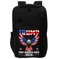 Retro Trump 2024 Take America Back American Flag Trump 2024 Impact Tech Backpack