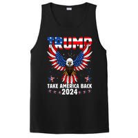 Retro Trump 2024 Take America Back American Flag Trump 2024 PosiCharge Competitor Tank