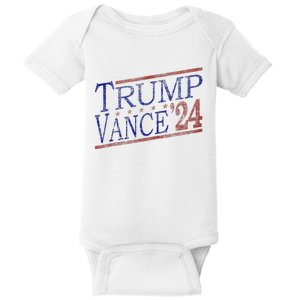 Retro Trump 2024 Election For Republicans Trump Vance 2024 Baby Bodysuit