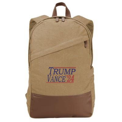 Retro Trump 2024 Election For Republicans Trump Vance 2024 Cotton Canvas Backpack