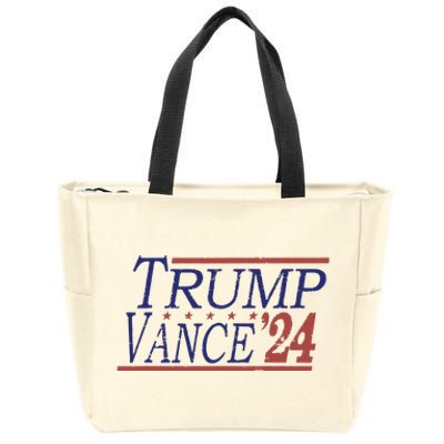 Retro Trump 2024 Election For Republicans Trump Vance 2024 Zip Tote Bag