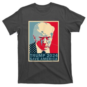 Retro Trump 2024 Save America Funny Trump Mug Shot Gift T-Shirt