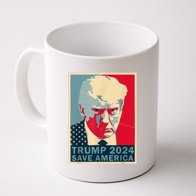 Retro Trump 2024 Save America Funny Trump Mug Shot Gift Coffee Mug