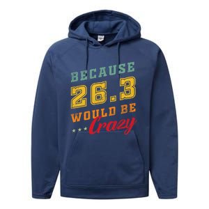 Running The 26 2 Miles And Be A Finisher For Marathon Cute Gift Performance Fleece Hoodie