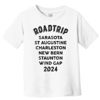 Road Trip 2024 Sarasota To Wind Gap East Coast Scenic Drive Toddler T-Shirt