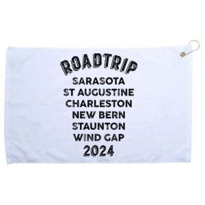 Road Trip 2024 Sarasota To Wind Gap East Coast Scenic Drive Grommeted Golf Towel