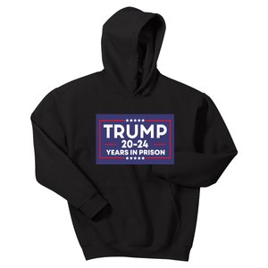 Retro Trump 2024 Years In Prison Funny Antitrump Kids Hoodie