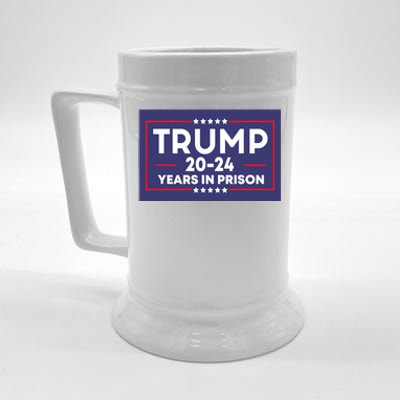 Retro Trump 2024 Years In Prison Funny Antitrump Beer Stein