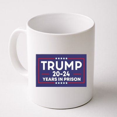 Retro Trump 2024 Years In Prison Funny Antitrump Coffee Mug