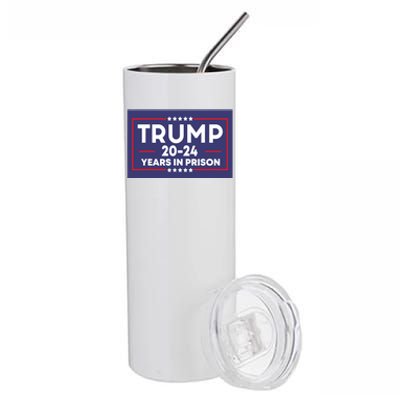 Retro Trump 2024 Years In Prison Funny Antitrump Stainless Steel Tumbler