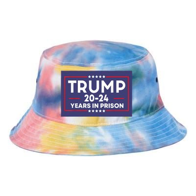 Retro Trump 2024 Years In Prison Funny AntiTrump Tie Dye Newport Bucket Hat