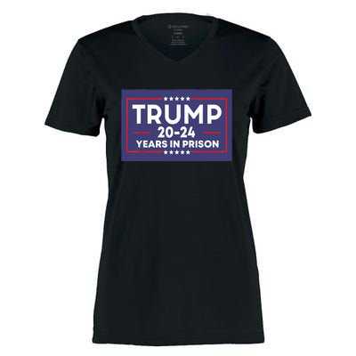 Retro Trump 2024 Years In Prison Funny AntiTrump Women's Momentum V-Neck T-Shirt