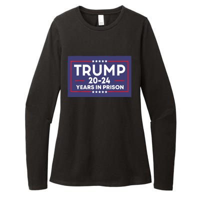 Retro Trump 2024 Years In Prison Funny AntiTrump Womens CVC Long Sleeve Shirt