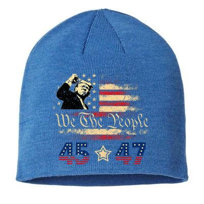 Retro Trump 45 47 Presidential Election Winner Inauguration Sustainable Beanie