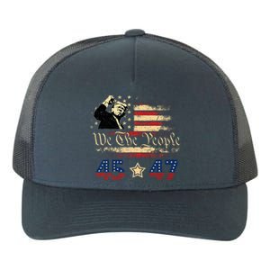 Retro Trump 45 47 Presidential Election Winner Inauguration Yupoong Adult 5-Panel Trucker Hat