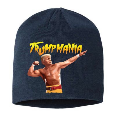 Retro Trump 45 Mania 47 Still Standing Trump 2024 Sustainable Beanie