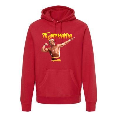 Retro Trump 45 Mania 47 Still Standing Trump 2024 Premium Hoodie