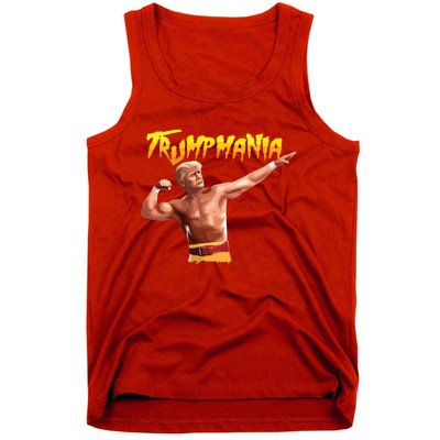 Retro Trump 45 Mania 47 Still Standing Trump 2024 Tank Top