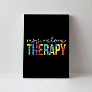 Respiratory Therapy Appreciation Day Tie Dye  For Work Canvas