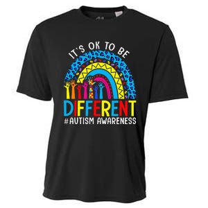 Rainbow Trendy Autism Awareness Tee It's Ok To Be Different Cooling Performance Crew T-Shirt