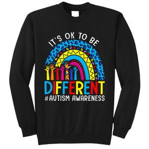 Rainbow Trendy Autism Awareness Tee It's Ok To Be Different Sweatshirt