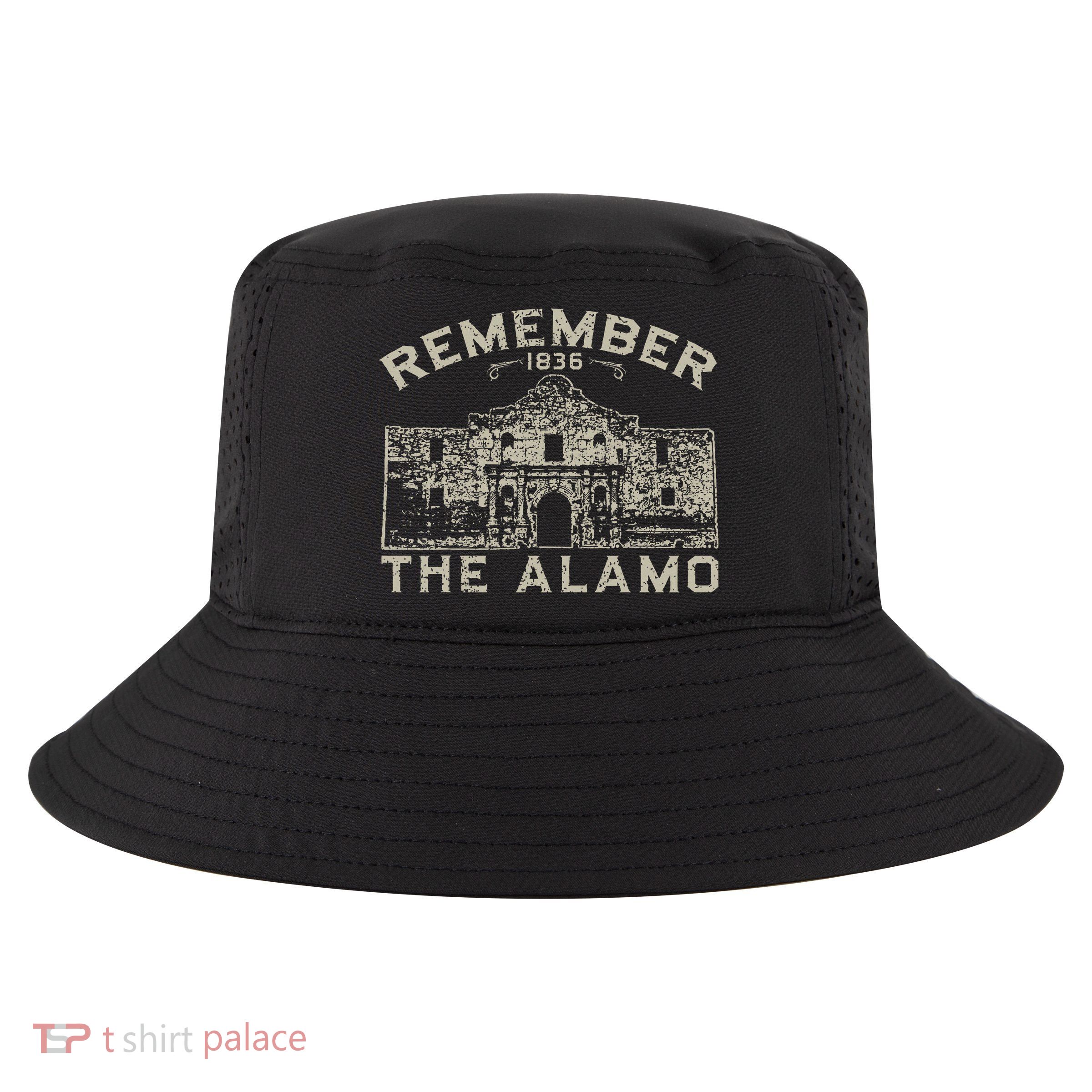 Remember The Alamo Souvenir History San Antonio Texas Cool Comfort Performance Bucket Hat