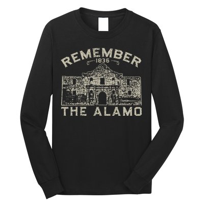 Remember The Alamo Souvenir History San Antonio Texas Long Sleeve Shirt