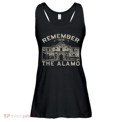 Remember The Alamo Souvenir History San Antonio Texas Ladies Essential Flowy Tank