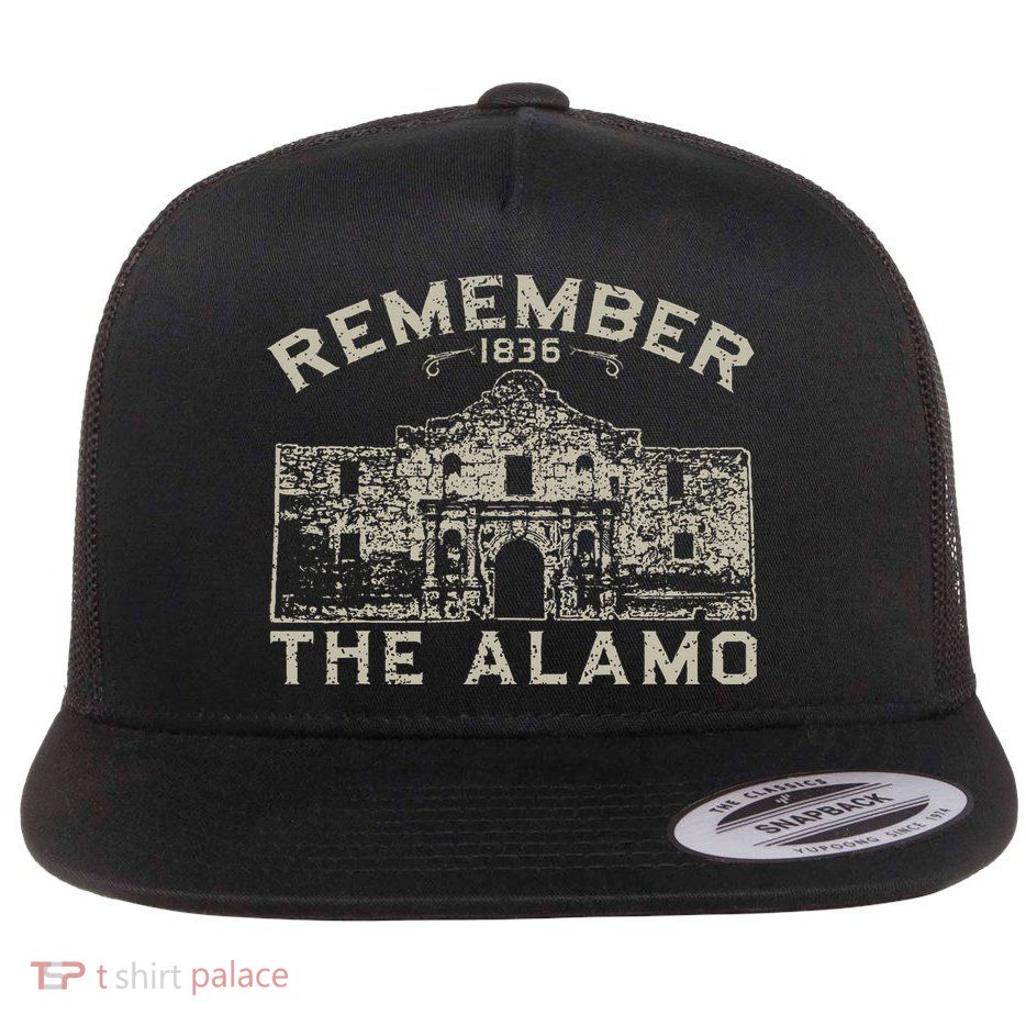 Remember The Alamo Souvenir History San Antonio Texas Flatbill Hat