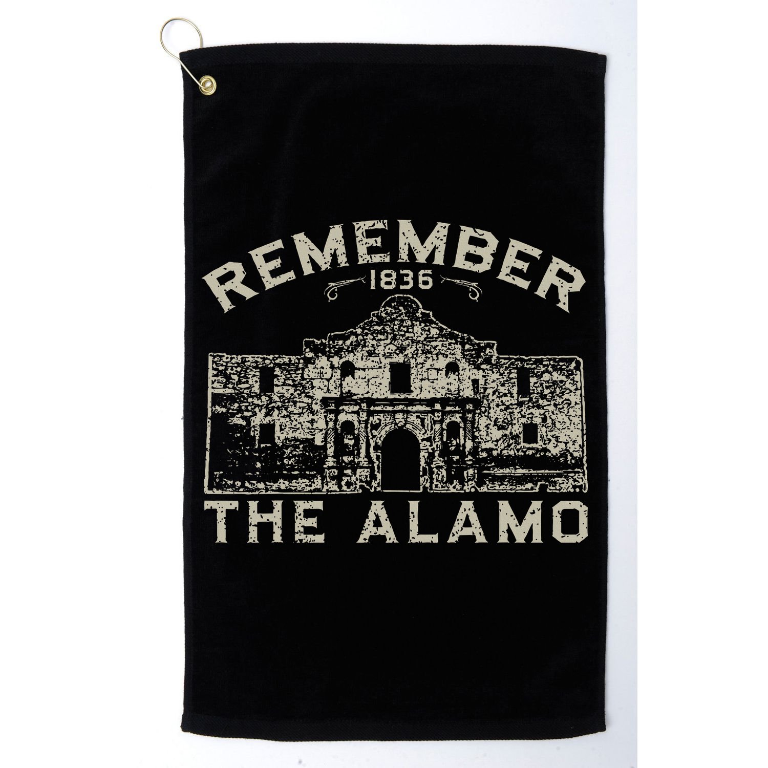 Remember The Alamo Souvenir History San Antonio Texas Golf Towel