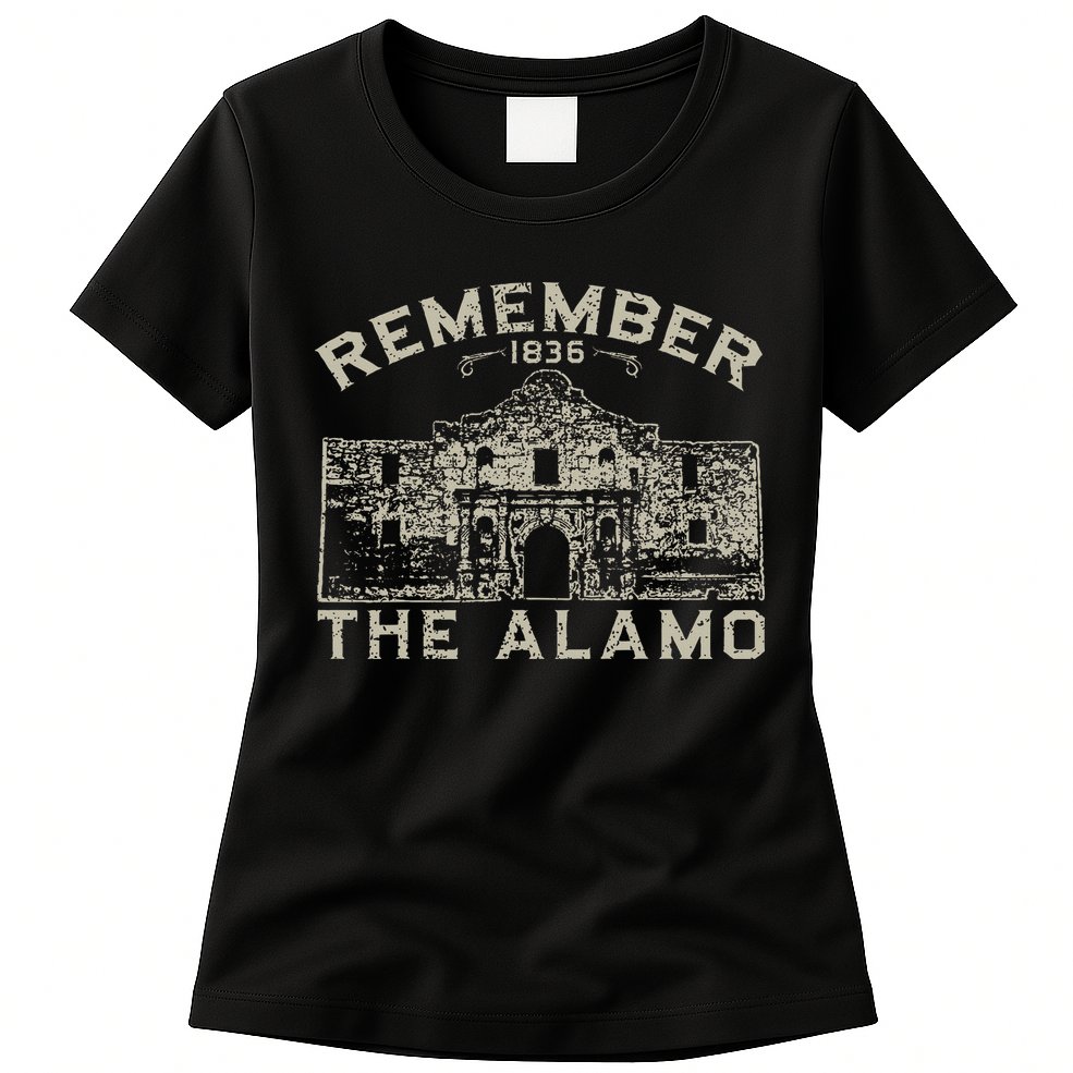 Remember The Alamo Souvenir History San Antonio Texas Womens T-Shirt
