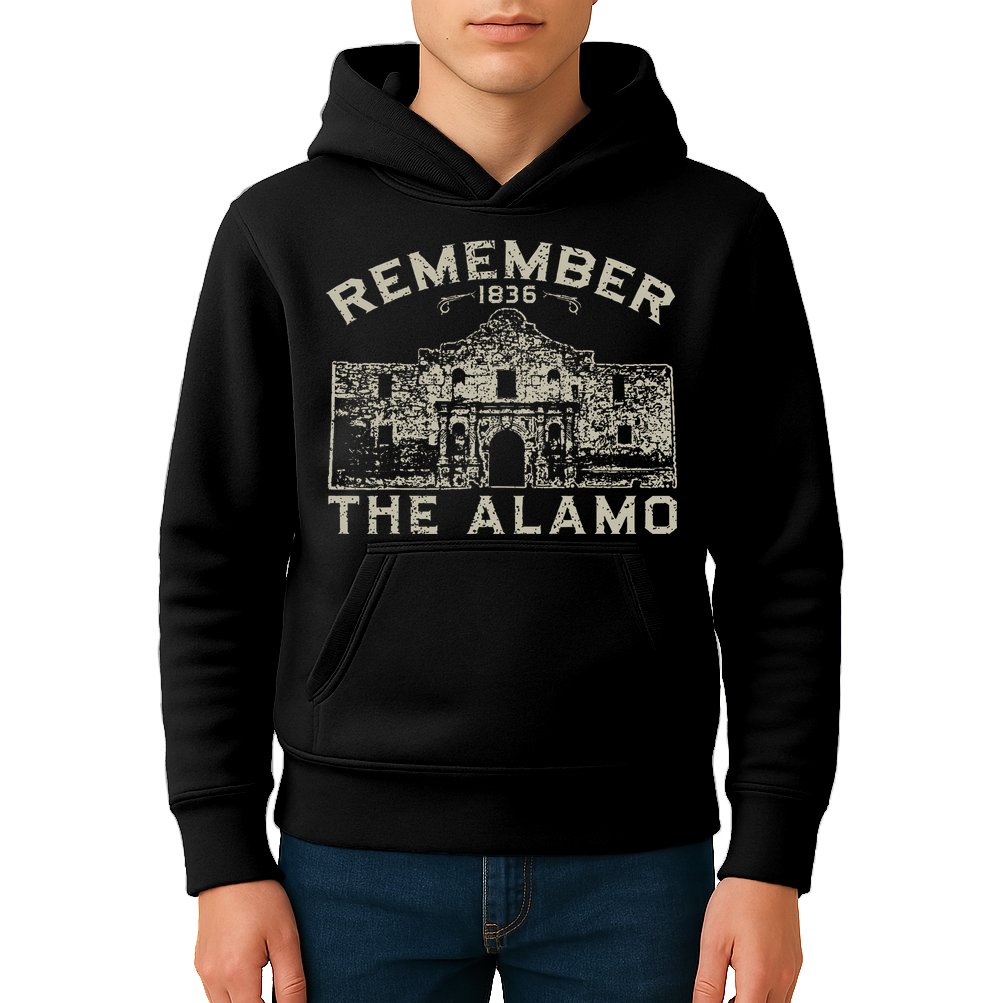 Remember The Alamo Souvenir History San Antonio Texas Kids Hoodie