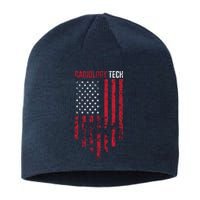 Radiology Tech American Flag Usa Xray Technologist Gift Sustainable Beanie