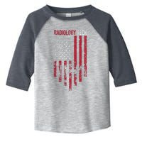 Radiology Tech American Flag Usa Xray Technologist Gift Toddler Fine Jersey T-Shirt